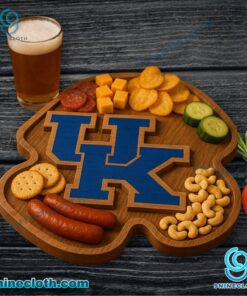 Kentucky Wildcats NCAA Wooden Charcuterie Board gPc8tof