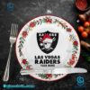 Las Vegas Raiders Christmas Personalized Ceramic Plate 0VueEg2