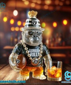 Las Vegas Raiders Gorilla Rilla Whiskey Bottle DML6uAg