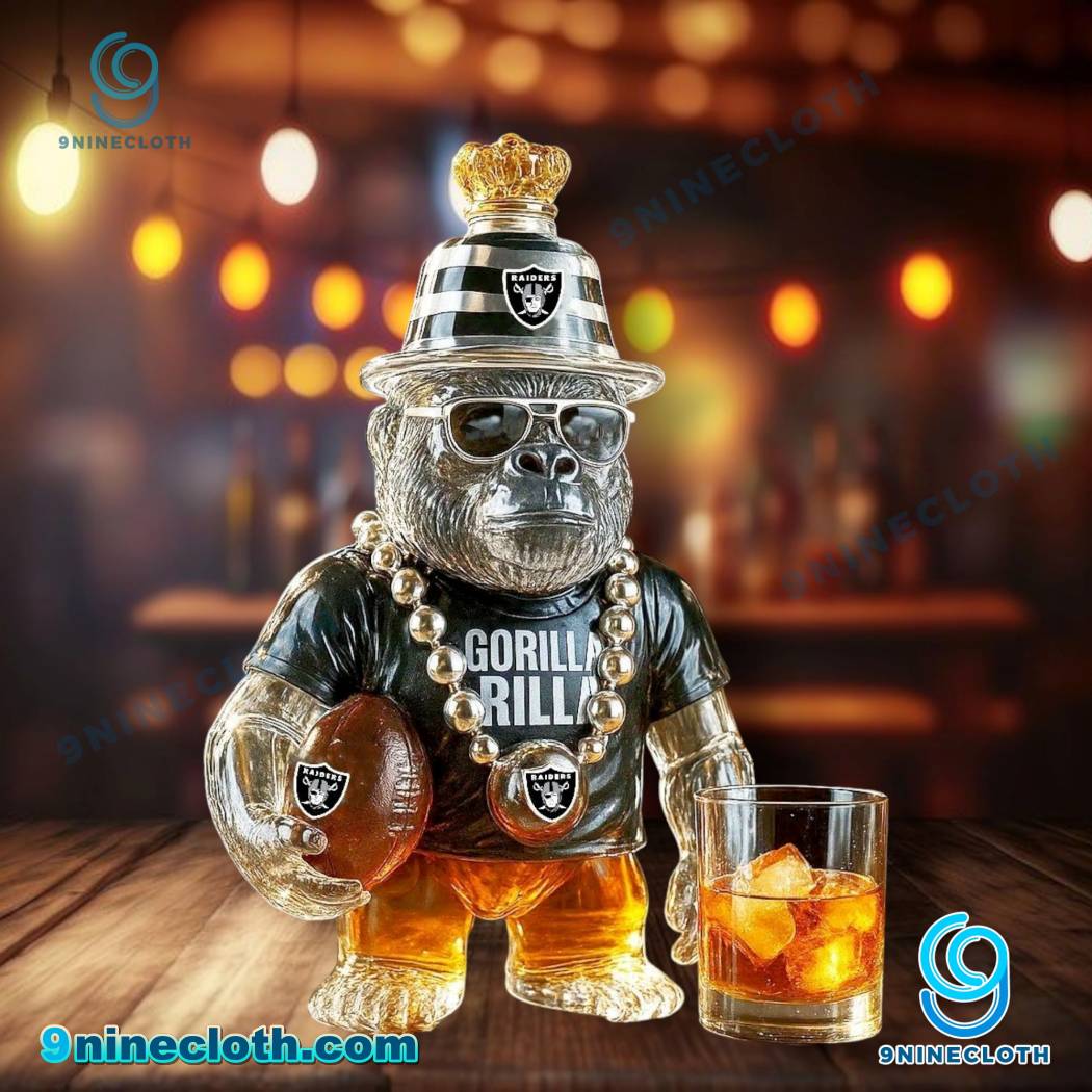 Las Vegas Raiders Gorilla Rilla Whiskey Bottle DML6uAg