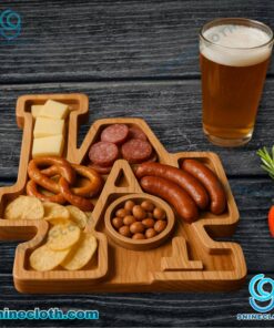 Los Angeles Dodgers MLB Wooden Charcuterie Board e9ixvCE