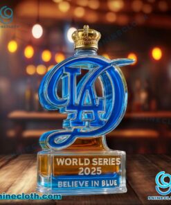 Los Angeles Dodgers World Series 2025 Believe In Blue Whiskey Bottle V80cZYw