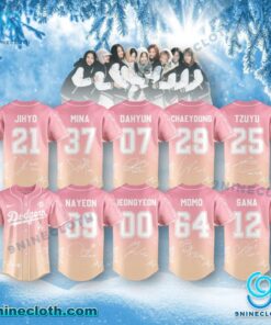 Los Angeles Dodgers X Twice 10th Anniversary Film Personalized Baseball Jersey q3d2l7c