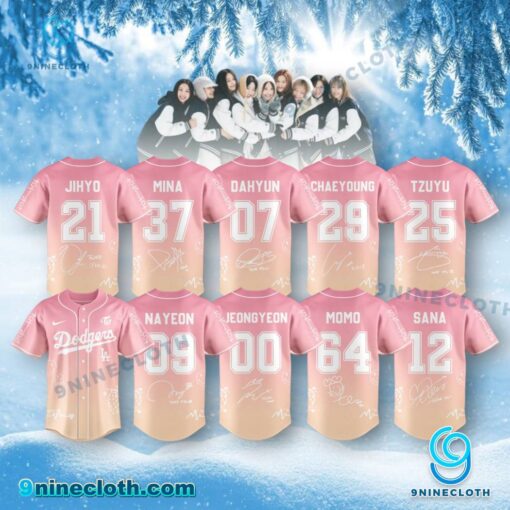 Los Angeles Dodgers X Twice 10th Anniversary Film Personalized Baseball Jersey q3d2l7c