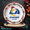 Los Angeles Rams Christmas Personalized Ceramic Plate-a sW9FN1v