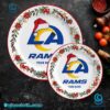 Los Angeles Rams Christmas Personalized Ceramic Plate-b 2fNCkTQ