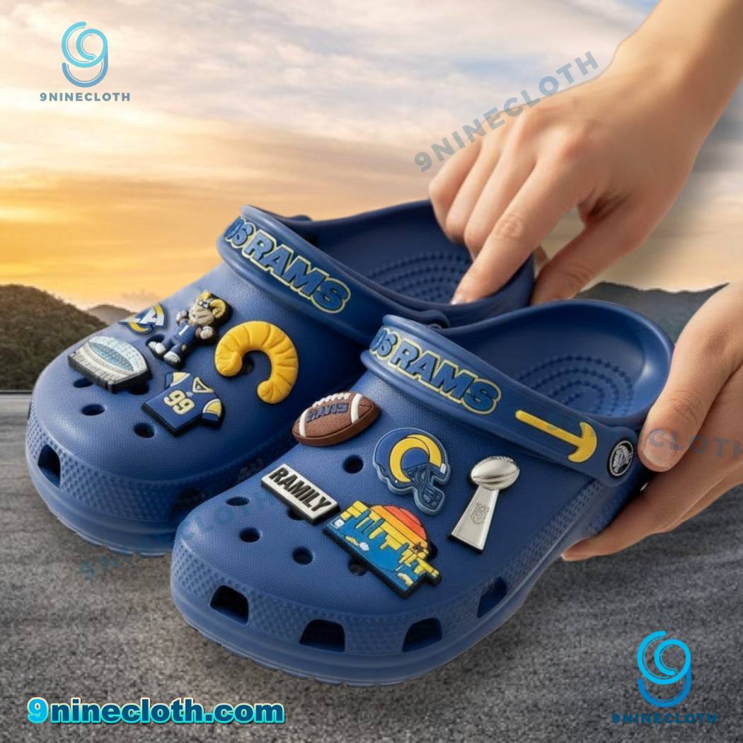 Los Angeles Rams Crocs With Charms-b UOBc7ei