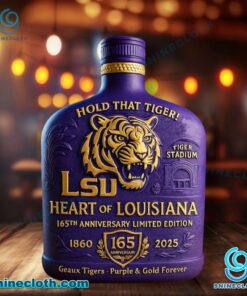 Lsu Heart Of Louisiana 165th Anniversary Whiskey Bottle KTEytek
