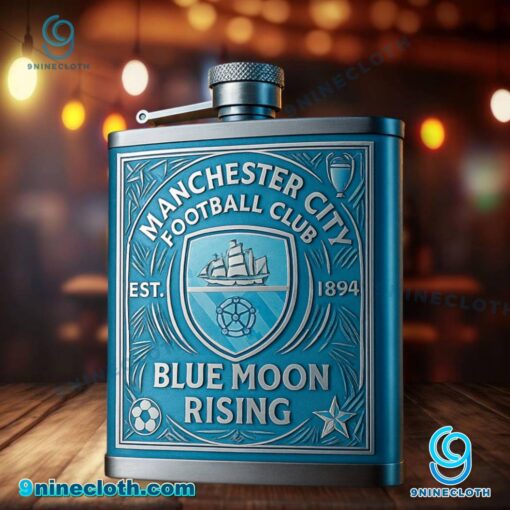 Manchester City Football Club Hip Flask Stainless Steel Whiskey Bottle fnK0GOU