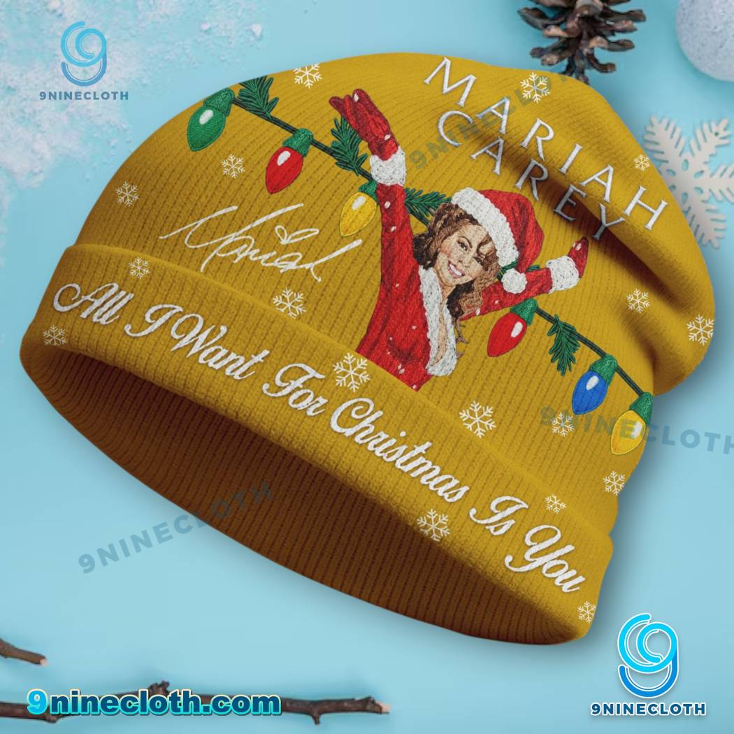 Mariah Carey All I Want For Christmas Is You Beanie Hat-b eBHqREW