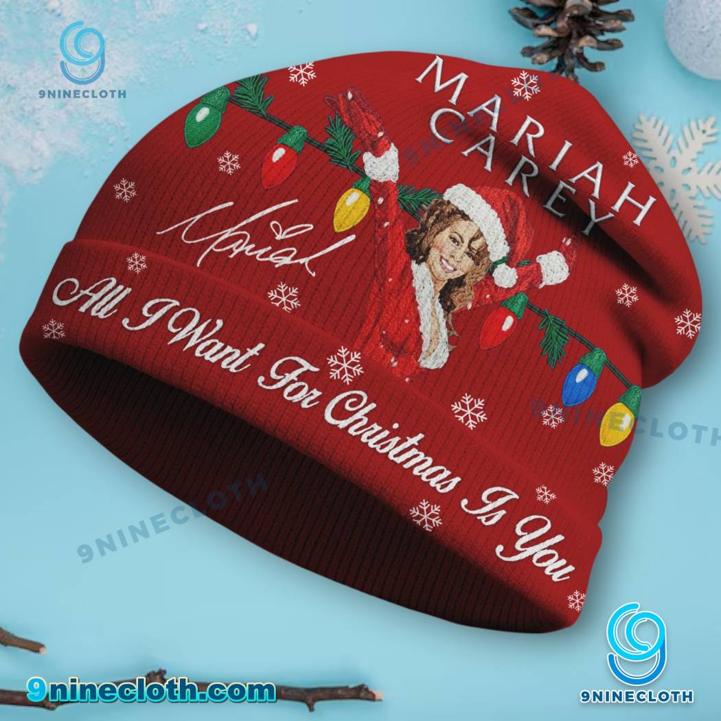 Mariah Carey All I Want For Christmas Is You Beanie Hat-c RMifYu7