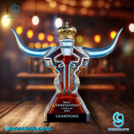 Max Verstappen Austin GP 2025 Champions Whiskey Bottle zZm0KHE