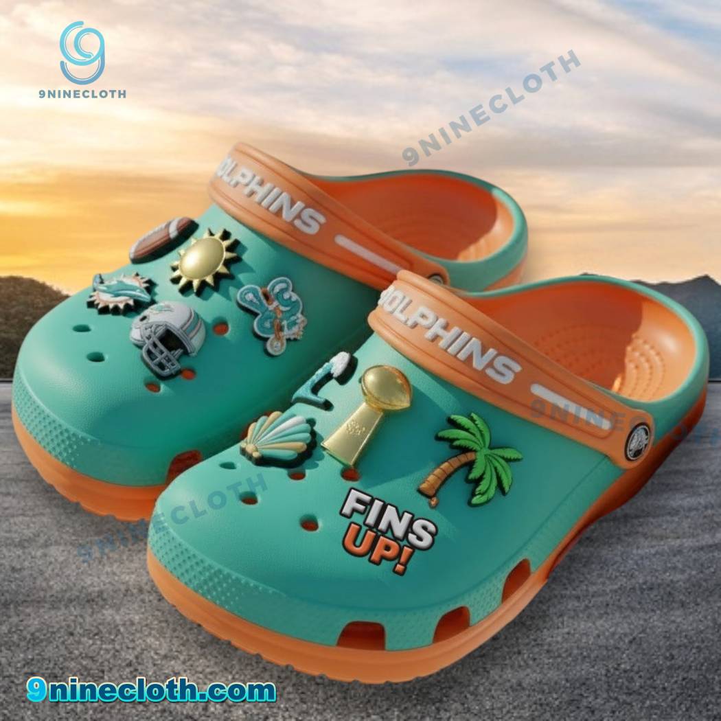Miami Dolphins Crocs With Charms-b 9rLdhXw