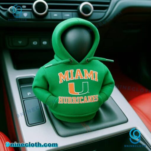 Miami Hurricanes Car Gear Shift Hoodie 3mURlku