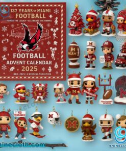 Miami Redhawks Football 137th Anniversary 2025 Advent Calendar hzUTX9M