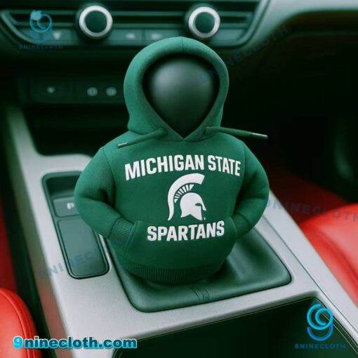Michigan State Spartans Car Gear Shift Hoodie 3ZONUEz