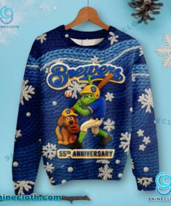 Milwaukee Brewers 55th Anniversary Christmas Sweater rtfUMaC