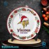 Minnesota Vikings Christmas Personalized Ceramic Plate-a I4ELrsd