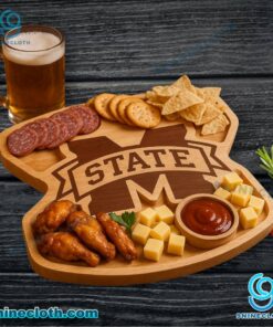 Mississippi State Bulldogs NCAA Wooden Charcuterie Board wF4rdSm