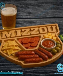 Missouri Tigers NCAA Wooden Charcuterie Board TY0LnVp