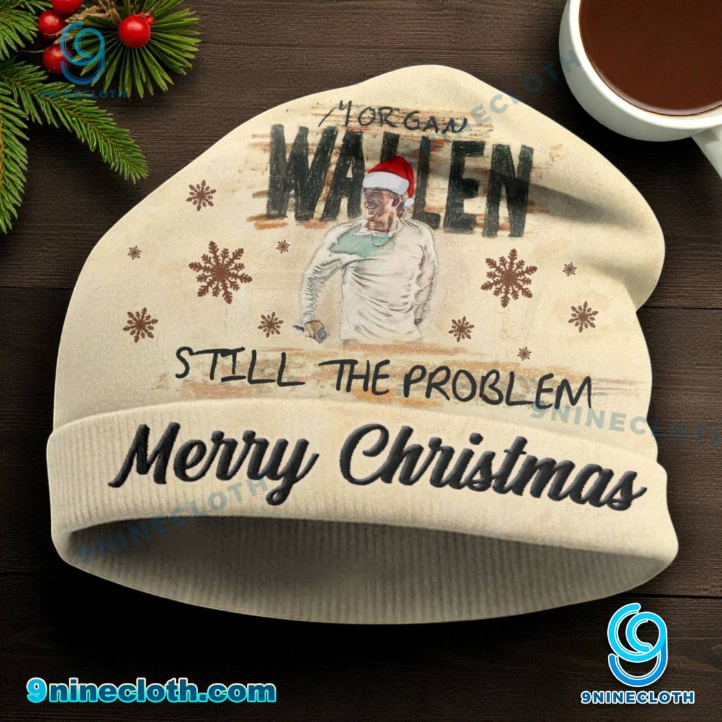 Morgan Wallen I'm The Problem Merry Christmas Beanie Hat-a x3TKlNh