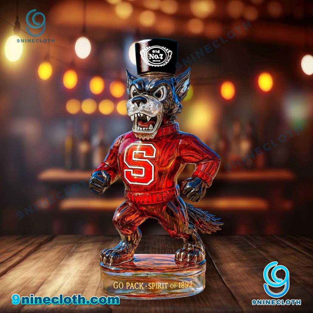 NC State Wolfpack Go Pack Spirit Of 1892 Whiskey Bottle-b 574QH9r