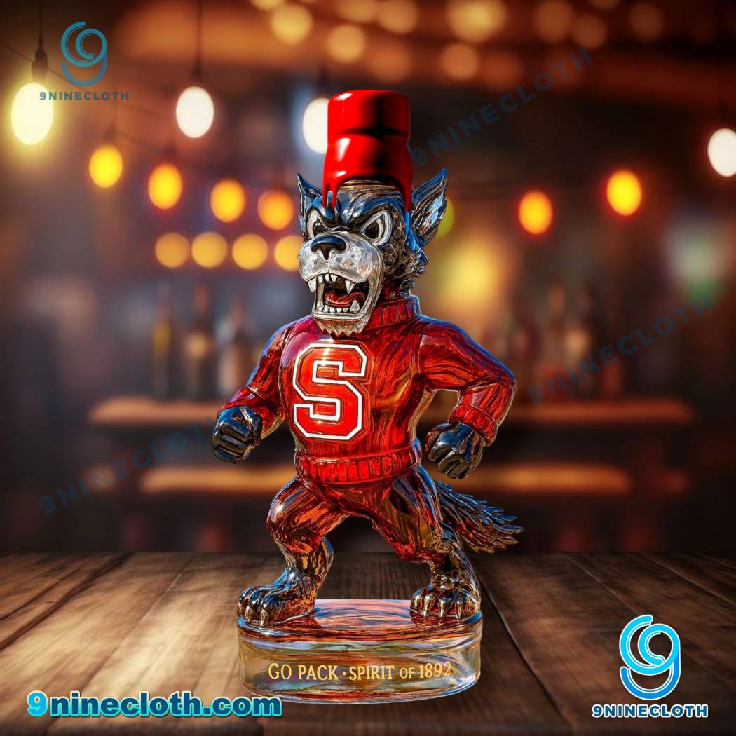 NC State Wolfpack Go Pack Spirit Of 1892 Whiskey Bottle-c dfoiqAU