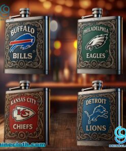 NFL Teams Hip Flask Stainless Steel Whiskey Bottle LSRP3vB