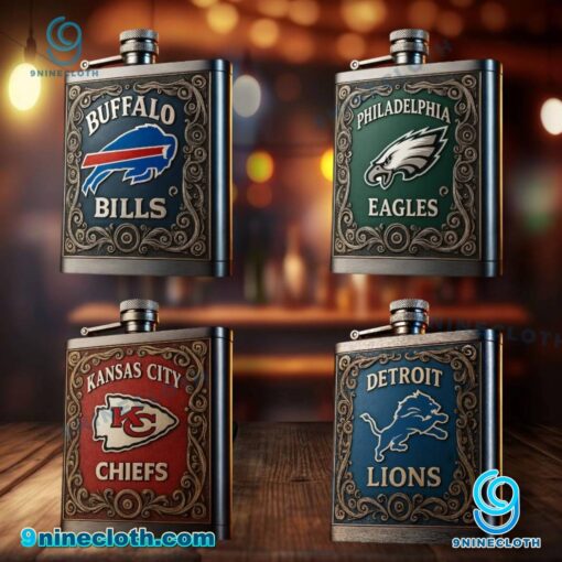NFL Teams Hip Flask Stainless Steel Whiskey Bottle LSRP3vB