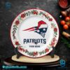 New England Patriots Christmas Personalized Ceramic Plate-a hxNrnQK