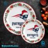 New England Patriots Christmas Personalized Ceramic Plate-b VD8s4N7