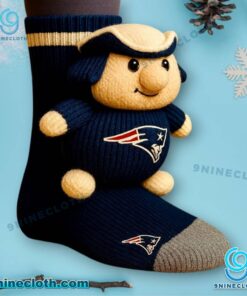 New England Patriots Crochet Socks uc0yY6N