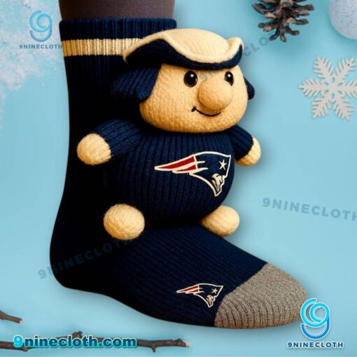 New England Patriots Crochet Socks uc0yY6N