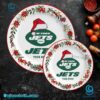 New York Jets Christmas Personalized Ceramic Plate-b 3xzKVvS