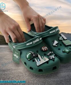 New York Jets Crocs With Charms 8bNjK9G