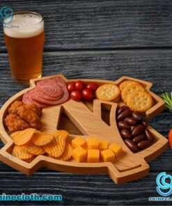 North Carolina Tar Heels NCAA Wooden Charcuterie Board cE1Rv0O