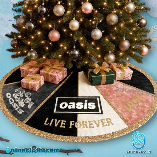 Oasis Live Forever Christmas Tree Skirt ViS3Fms