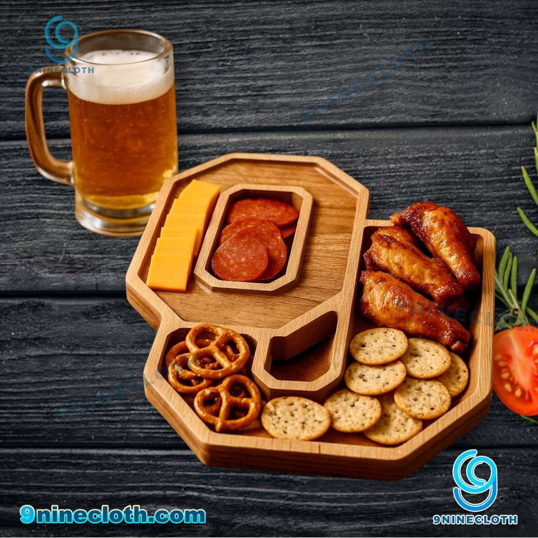 Oklahoma Sooners NCAA Wooden Charcuterie Board pmhrHnS