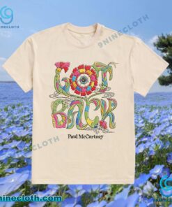 Paul Mccartney Got Back Tour 2025 Floral T-shirt fMGA5QJ