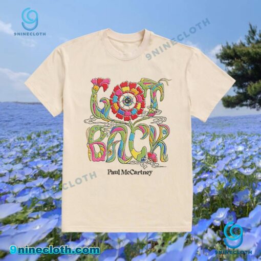 Paul Mccartney Got Back Tour 2025 Floral T-shirt fMGA5QJ