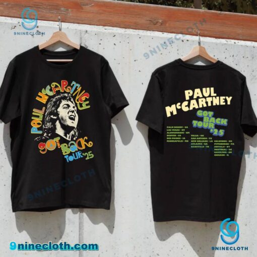Paul Mccartney Got Back Tour '25 Peace T-shirt WoANbQO