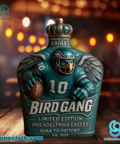 Philadelphia Eagles Bird Gang Soar To Victory Whiskey Bottle 4398kSY