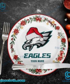 Philadelphia Eagles Christmas Personalized Ceramic Plate cOnsFoM