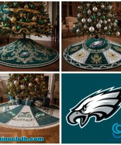 Philadelphia Eagles Christmas Tree Skirt goj8KZL