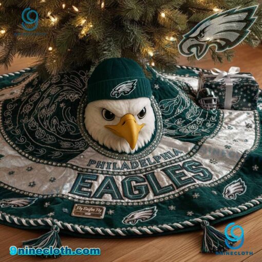 Philadelphia Eagles Christmas Tree Skirt v0UQish