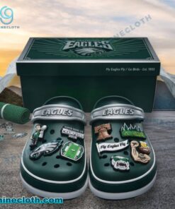 Philadelphia Eagles Crocs With Charms 2xoOJHk
