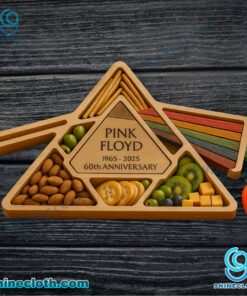 Pink Floyd 1965-2025 60th Anniversary Wooden Charcuterie Board NcZOGTi