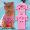 Pudge The Cat Beat Cancer Pawsitivity T-shirt 0yoZbl2