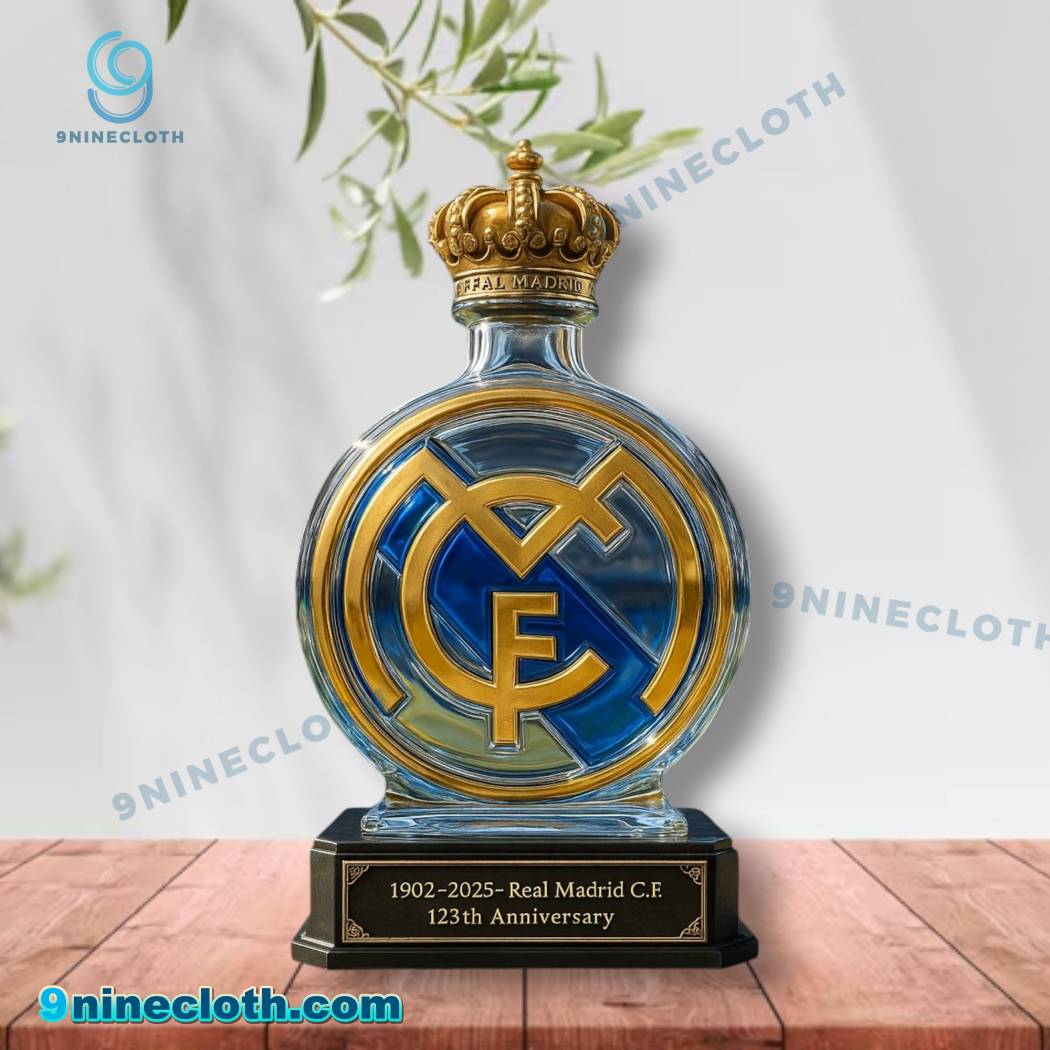 Real Madrid C.F. 123th Anniversary 1902-2025 Whiskey Bottle Q2nPJGe
