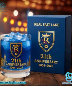 Real Salt Lake 21st Anniversary 2004-2025 Whiskey Glass 4YPsJzS